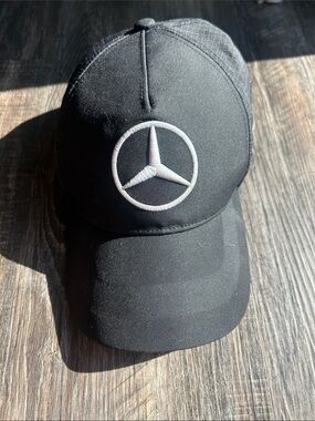 Mercedes AMG Petronas Black Cap with Silver Star & Teal Accent